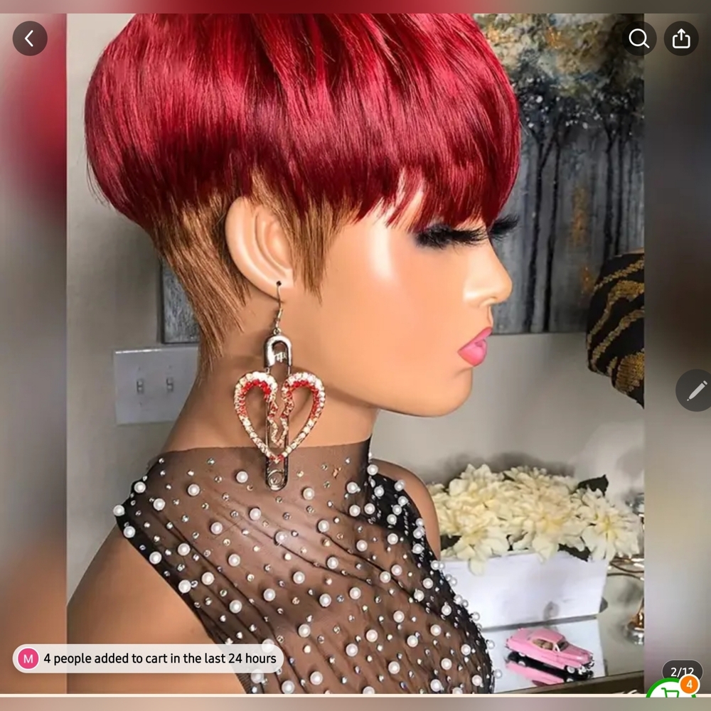 Pixie Cut Wigs For Women Human Hair Brazilian Real Human Hair Wigs - Picture 2 of 5
